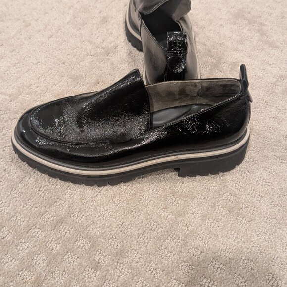 Paul Green Naomi Platform Loafers in black patent leather - Women sz 7.5 - Picture 7 of 10